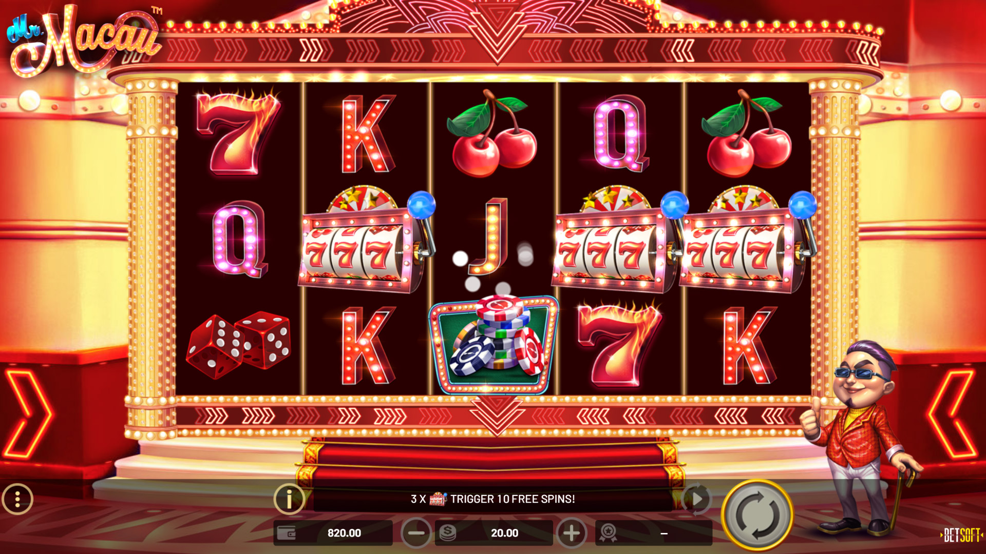 BetSoft Mr Macau Screenshot