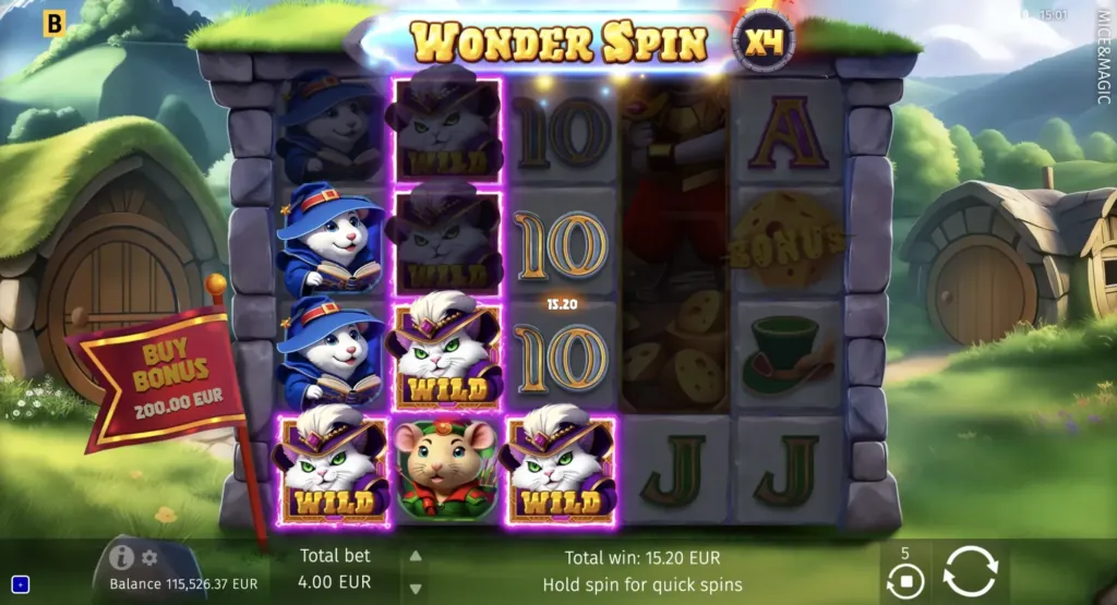 BG Mice & Magic Wonder Spin Screenshot