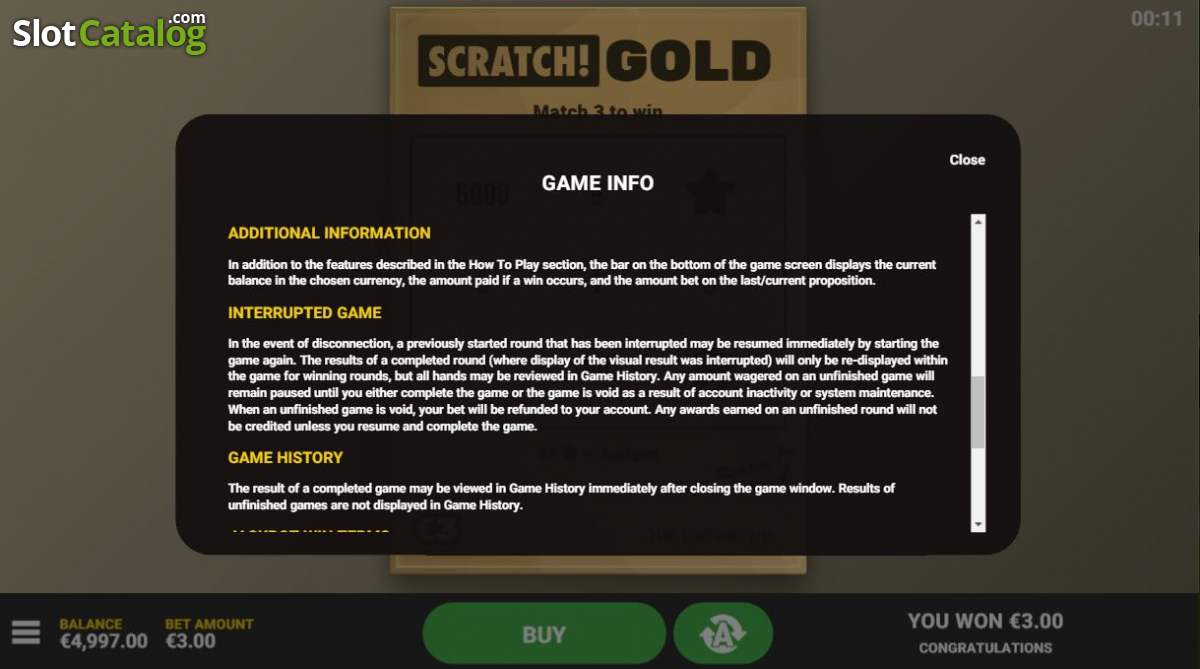 Hack Scratch Gold Screenshot